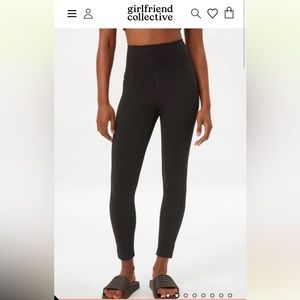 Girlfriend Collective High Rise Compressive Legging in 23 and 3/4 Length, Size M